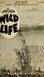 Montana wild life. Official publication VOL JUN 1929_cover