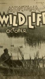Montana wild life. Official publication VOL OCT 1928_cover
