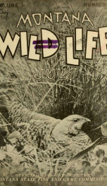 Montana wild life. Official publication VOL JUL 1928_cover