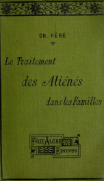 Le traitement des aliénés dans les familles_cover