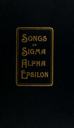 Songs of Sigma Alpha Epsilon;_cover