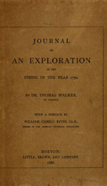 Journal of an exploration in the spring of the year 1750_cover