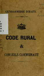 Rural Code of Haïti_cover