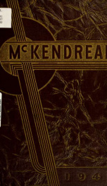 The McKendrean : being the year book of McKendree College 1_cover