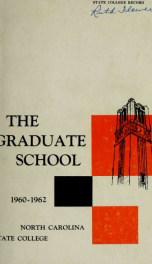 The Graduate school catalog_cover