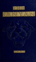 The banyan 1931; volume 18_cover