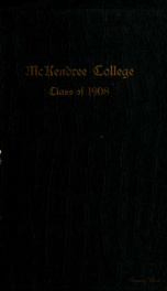 The McKendrean : being the year book of McKendree College 1_cover