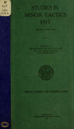 Studies in minor tactics, 1915_cover