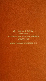 A guide for the use of officers of the Inspector General's Department. 1911_cover