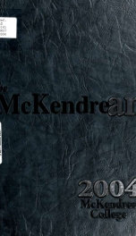 The McKendrean : being the year book of McKendree College 1_cover