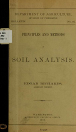 Principles and methods of soil analysis_cover