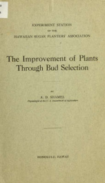 The improvement of plants through bud selection_cover