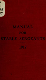 Manual for stable sergeants_cover