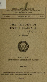 The theory of underdrainage_cover