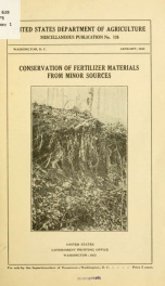 Conservation of fertilizer materials from mineral resources_cover