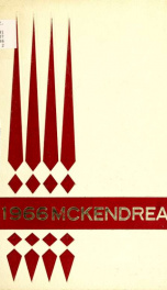 The McKendrean : being the year book of McKendree College yr.1966_cover
