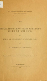 The artificial propagation of salmon on the Pacific Coast of the United States_cover