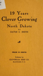 19 years clover growing in North Dakota_cover