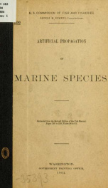 Artificial propagation of marine species_cover