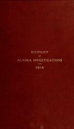 Report of Alaska investigations in 1914,_cover