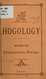 Hogology; information concerning swine_cover