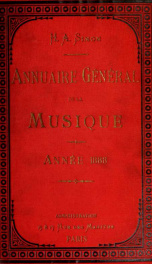 Annuaire général de la musique et des sociétés chorales et instrumentales de France 1888_cover