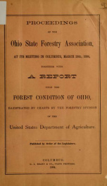 Proceedings of the Ohio state forestry association, at its meeting in Columbus, March 28th, 1884_cover