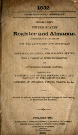 Desilver's United States register and almanac 1832_cover