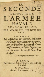 Seconde deffaitte de l'Armee Navale des Rochellois_cover