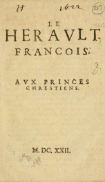 Le Heravlt Francois Avx Princes Chrestiens_cover