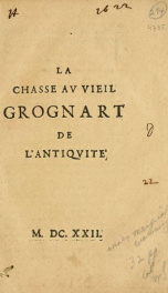 La Chasse av vieil grognart de l'antiqvite_cover