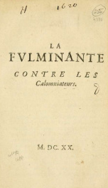 La fulminante, contre les calomniateurs_cover