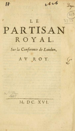 Le Partisan Royal : sur la Conference de Loudun, av Roy_cover