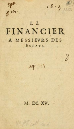 Le Financier a messievrs des estats_cover