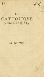 Le Catholiqve Christianizé_cover