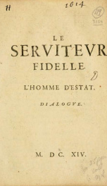 Le Servitevr fidelle : l'homme d'estat : dialogve_cover