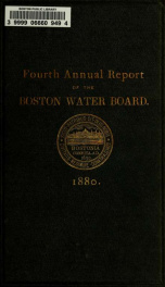 Annual report of the Boston Water Board, for the year ending .. 1880_cover