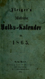 Steiger's Volks-Kalender, für .. 1865_cover