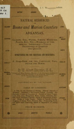 Natural resources of Boone and Marion counties, Arkansas .._cover