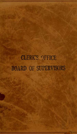 General orders and ordinances of the Board of Supervisors 1904_cover