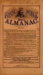 The evening journal ... almanac 1862_cover