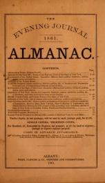 The evening journal ... almanac 1861_cover