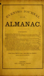 The evening journal ... almanac 1859_cover