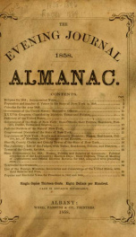 The evening journal ... almanac 1858_cover