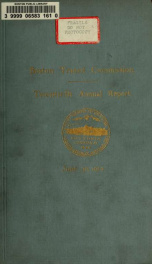 Annual report of the Boston Transit Commission, for the year ending .. 20th (1914)_cover