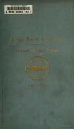 Annual report of the Boston Transit Commission, for the year ending .. 11th (1905)_cover