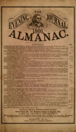 The evening journal ... almanac 1866_cover