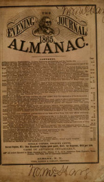 The evening journal ... almanac 1865_cover