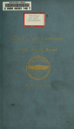 Annual report of the Boston Transit Commission, for the year ending .. 6th (1900)_cover