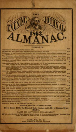 The evening journal ... almanac 1863_cover